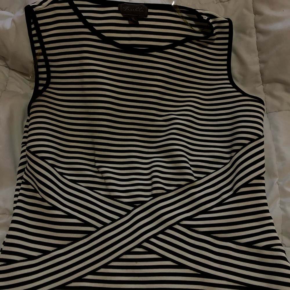 Black and white striped dress💙